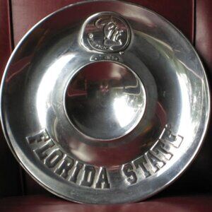 WILTON ARMETALE Florida State Seminoles FSU 13" Chip & Dip Snacks Desserts
